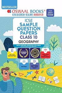 Oswaal ICSE Sample Question Papers Class 10 Geography Book (Reduced Syllabus for 2021 Exam)