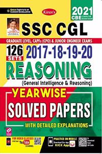 Kiran SSC CGL 2017-2018-2019-2020 Reasoning Yearwise 126 Solved Papers(With Detailed Explanations)(English Medium)(3243)