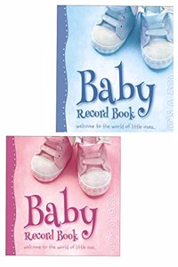 Baby Record Book with Photo Album | Baby Memory Book for First 5 Years | Perfect Baby Shower Gift for Boy & Girl: Set of 2 Book