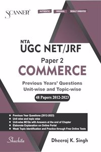 UGC NET/JRF Paper 2 Commerce | Previous Years Questions (48 Papers 2012-2023) | Unit-wise and Topic-wise