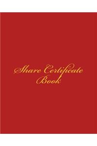 Share Certificate Book