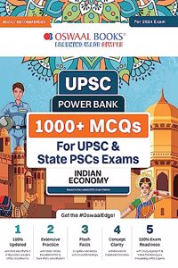 Oswaal UPSC Power Bank:1000+ MCQs for UPSC and State PSCs and exams Indian Economy (For 2024 Exam)