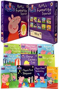 Peppa's Favourite Stories 10 Books Collection [Paperback] Peppa Pig and na [Paperback] Peppa Pig and na [Paperback] Peppa Pig and na