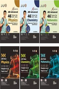 Combo Physics, Chemistry & Mathematics - 144 JEE Mains & 46 JEE Advanced Previous Year (1978 - 2023) Chapterwise & Topicwise Solved Papers (set of 6 Books) | IIT-JEE PYQ Question Bank in NCERT Flow with 100% Detailed Solutions for JEE 2024