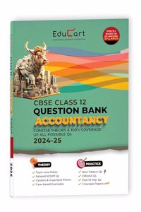 Educart CBSE Question Bank Class 12 Accountancy 2024-25 (As per latest CBSE Syllabus 23 Mar 2024)