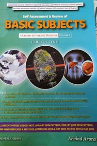 Self Assessment & Review Of Basic Subjects : Anatomy & Forensic Medicine Vol 2 (7th Edition) 2020