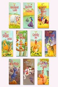 Moral Story Books for Kids (Pack of 10 Books) | 160 Total Pages | Illustrated Stories