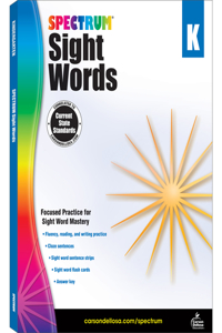 Spectrum Sight Words Grade K: Volume 104