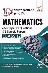 10 in One Study Package for CBSE Mathematics Class 12 with Objective Questions and 3 Sample Papers 3rd Edition