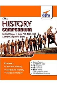 The History Compendium for General Studies CSAT Paper 1, State PCS, CDS, NDA & other Competitive Exams