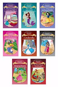 Story Books for Kids (Set of 8 Books) (Illustrated) - Aladdin, Goldilocks, Pied Piper of Hamelin, GoldilocksLittle Mermaid