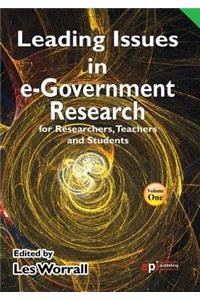 Leading Issues in E-Government Research for Researchers, Teachers and Students