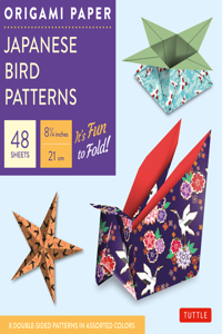 Origami Paper - Japanese Bird Patterns - 8 1/4 - 48 Sheets