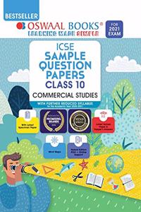 Oswaal ICSE Sample Question Papers Class 10 Commercial Studies Book (Reduced Syllabus for 2021 Exam)