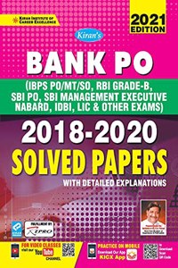 Bank PO MT-SO, RBI, SBI PO, SBI Mang Solved Paper-E-2021 New (26-Sets) Code-3068 (Repair)