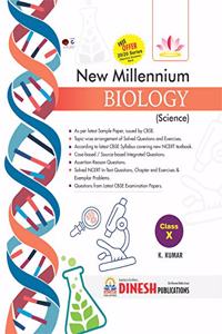 DINESH Publications' New Millennium BIOLOGY Class 10 (With Free Booklet) (for 2021-2022 Session)