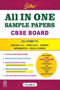 Golden All In One Sample Papers For Class X Cbse Board 2020 (Limited Edition)