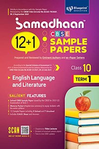 Samadhaan 12+1 CBSE Sample Paper of English Language & Literature Class 10 (Term 1)-For 2021-22 Board Exams