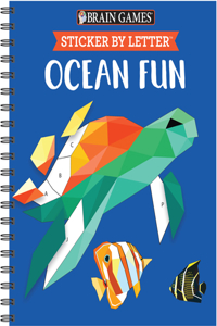 Brain Games - Sticker by Letter: Ocean Fun (Sticker Puzzles - Kids Activity Book)