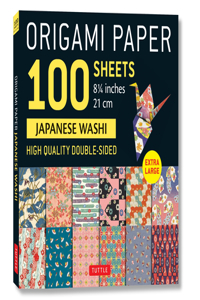 Origami Paper 100 Sheets Japanese Washi 8 1/4 (21 CM)