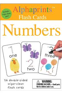 Alphaprints: Wipe Clean Flash Cards Numbers