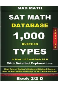 2018 New SAT Math Book 2-2 D Database (Mad Math Test Preparation)