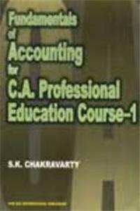 Fundamentals Of Accountancy For C.A.Professional Education Course-1