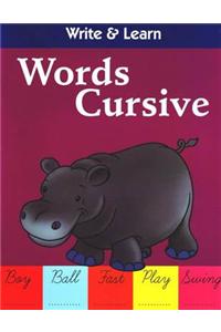 Words Cursive