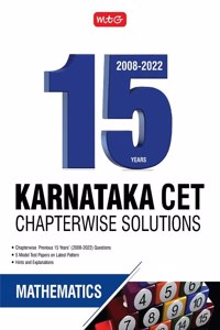 MTG 15 Years Karnataka CET Chapterwise Solutions Mathematics - Karnataka CET Engineering Entrance Exam Books 2023