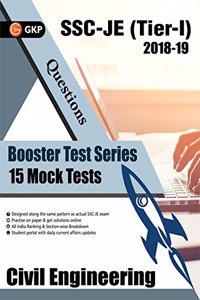 Booster Test Series - SSC JE Paper I - Civil Engineering - 15 Mock Tests (Questions, Answers and Explanations)