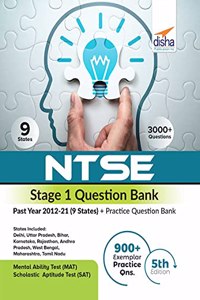 NTSE Stage 1 Question Bank - Past Year 2012-21 (9 States) + Practice Question Bank 5th Edition