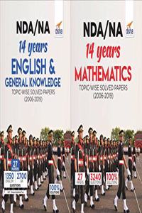 NDA/ NA 14 years Mathematics, English & General Knowledge Topic-wise Solved Papers (2006 - 2019) 5th Edition