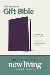 Gift and Award Bible-NLT: New Living Translation, Purple Petals Leatherlike, Premium Gift Bible, Gift &amp; Award Edition