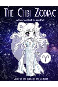 Chibi Zodiac: A Kawaii Coloring Book by YamPuff featuring the Astrological Star Signs as Chibis