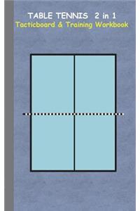 Table Tennis 2 in 1 Tacticboard and Training Workbook