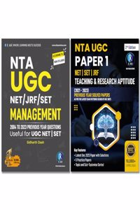 UGC NET Management and Paper 1 Combo PYQ Books - (2004-2023) Previous Year Questions with Detailed Solutions for UGC NET JRF & SET Exams