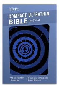 Compact Ultrathin Bible for Teens-NKJV: New King James Version for Teens, Ultrathin, Blue Vortex Leathertouch