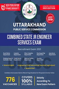 Uttarakhand Public Service Commission - Combined State Junior Engineer Services Exam - General English, Engineering (Civil/Mechanical/Electrical/Agriculture), General Hindi