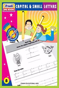 Frank EMU Books The Complete Cursive Handwriting Module B - Capital & Small Letters - Cursive Writing Book for Kids Age 3 Years and Above With Fun Activities