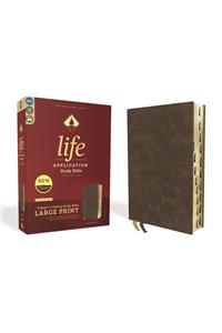 Niv, Life Application Study Bible, Third Edition, Large Print, Bonded Leather, Brown, Indexed, Red Letter Edition