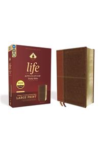 Niv, Life Application Study Bible, Third Edition, Large Print, Leathersoft, Brown, Red Letter Edition