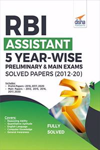 RBI Assistant 5 Year-wise Preliminary & Main Exams Solved Papers (2012-20)