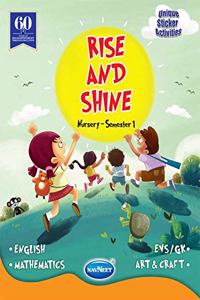 Navneet Rise and Shine Semester Books : Nursery Semester 1 |English| Pre School Book|