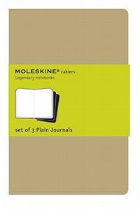 Moleskine Plain Cahier - Kraft Cover (3 Set)