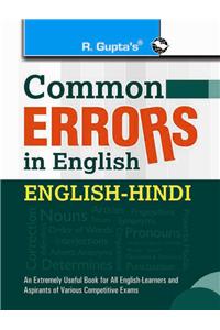 Common Errors in English