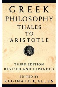 Greek Philosophy: Thales to Aristotle