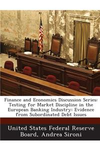 Finance and Economics Discussion Series