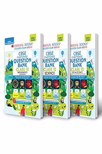 Oswaal CBSE MCQs Question Bank Chapterwise For Term-I, Class 10 (Set of 3 Books) Mathematics (Standard), Science, Social Science (With the largest MCQ Question Pool for 2021-22 Exam)