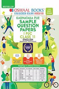 Oswaal Karnataka PUE Sample Question Papers I PUC Class 11 English Book (For 2021 Exam) (7 Star)