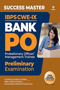 Success Master IBPS CWE-VIII Bank PO (PO/MT) Preliminary Examination 2019 (Old Edition)